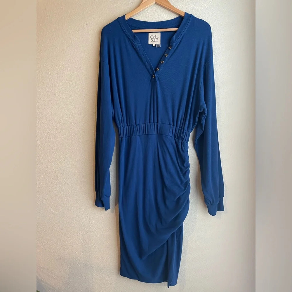 Chaser Blue Midi Dress NWT - Picture 8 of 12